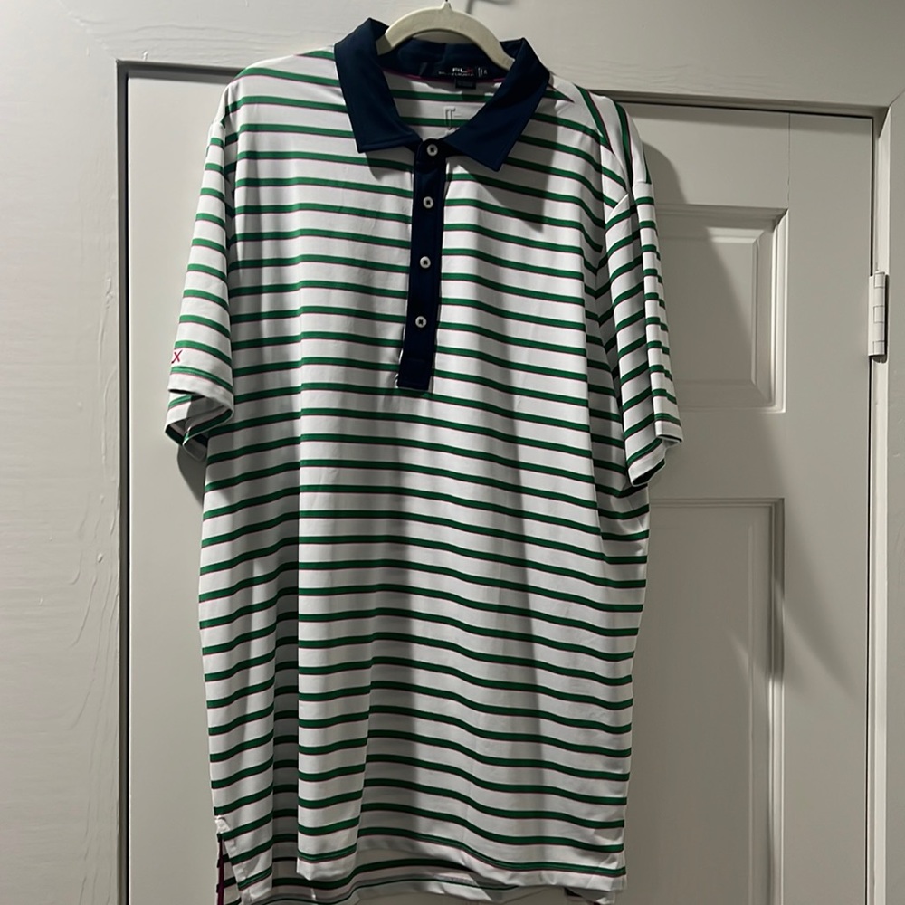 Ralph Lauren polo shirt, performance fabric. Size XL.
